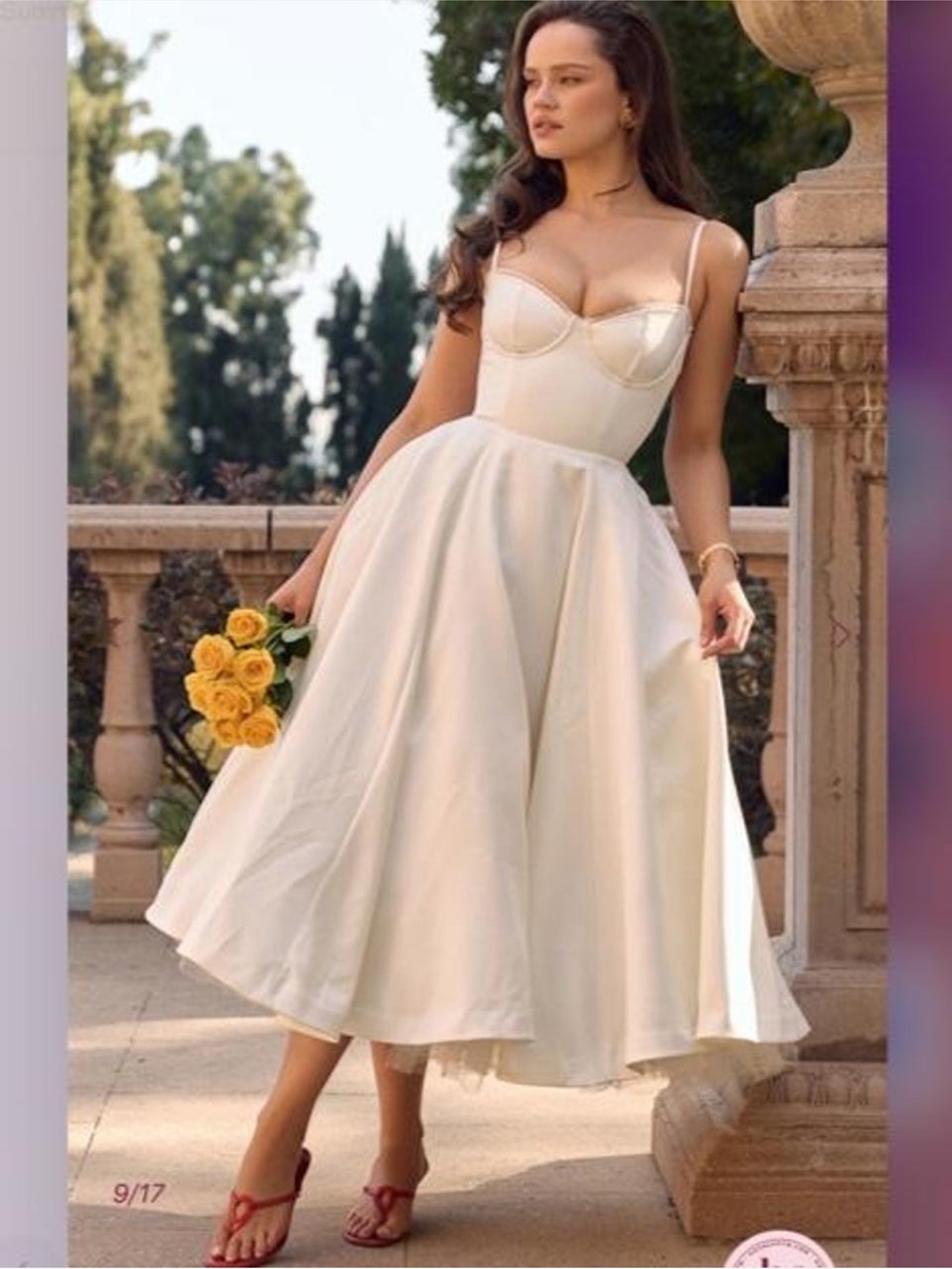 HOUSE OF CB Mademoiselle White Tulle Midi Dress NWOT